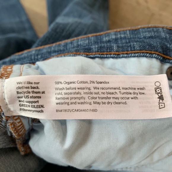 Eileen Fisher Slim Skinny Tapered Jeans Size 4 - Picture 11 of 11